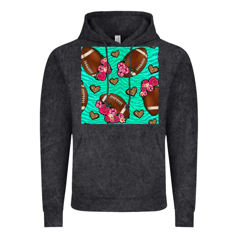 American Football Roses And Hearts Vintage Hoodie by NancyCooperArtShop | Teevron