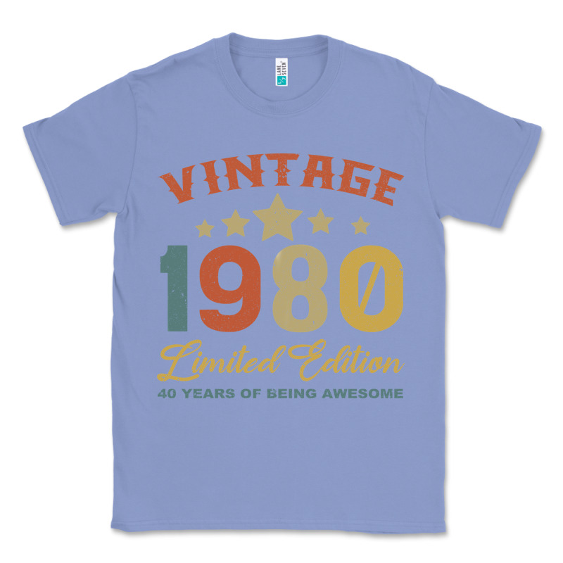 Vintage 1980 Clothes 40 Years Old Retro 40th Birthday Classic Tee by Bettercallsaul | Teevron