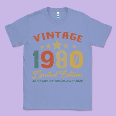 Vintage 1980 Clothes 40 Years Old Retro 40th Birthday Classic Tee Designed By Bettercallsaul