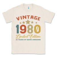 Natural Vintage 1980 Clothes 40 Years Old Retro 40th Birthday Classic Tee - Bettercallsaul