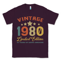 Plum Vintage 1980 Clothes 40 Years Old Retro 40th Birthday Classic Tee - Bettercallsaul