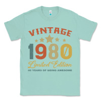 Seafoam Vintage 1980 Clothes 40 Years Old Retro 40th Birthday Classic Tee - Bettercallsaul