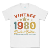White Vintage 1980 Clothes 40 Years Old Retro 40th Birthday Classic Tee - Bettercallsaul