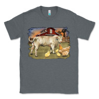 Charolaris Bull And Chicken In Barnyard Classic Tee | Teevron