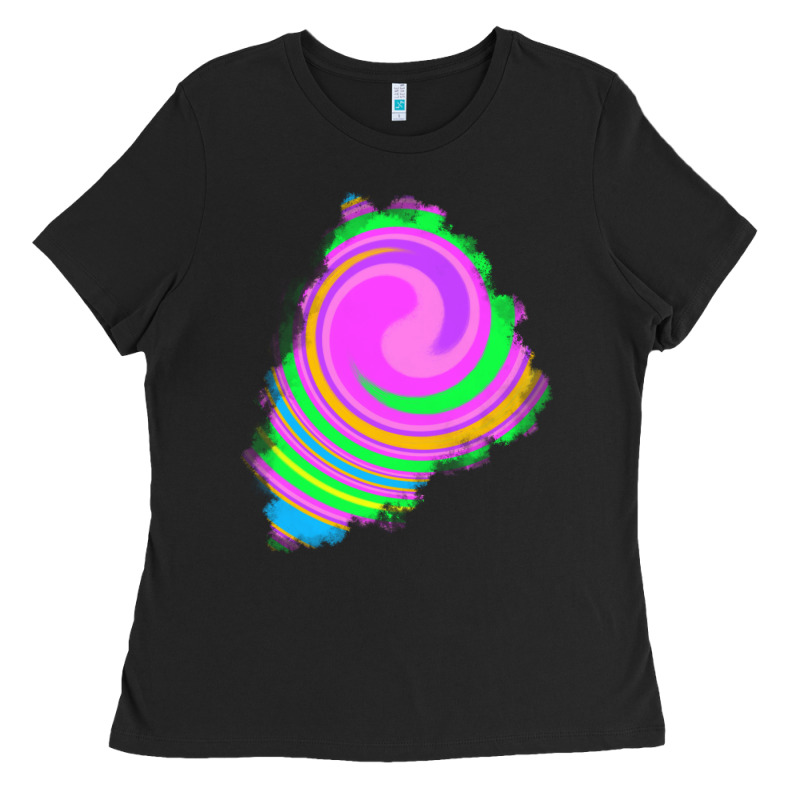 Tie Dye Patch Ladies Tee by RanaPortraitStore | Teevron