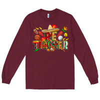 Burgundy cinco de mayo pe teacher Long Sleeve Tee - CowGirlArtShop
