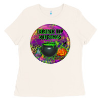 Halloween Round Earrings Ladies Tee | Teevron