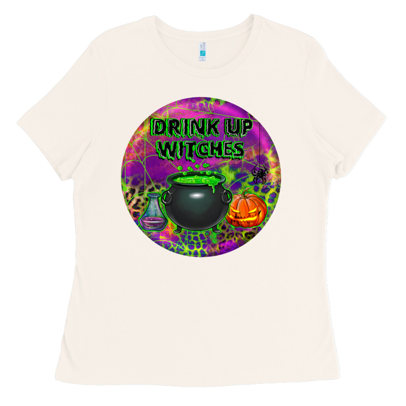 Halloween Round Earrings Ladies Tee by BundleAndBundleShop | Teevron