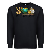 Black Peace Love Ducks Premium Sweatshirt - LillyAllenDesigns