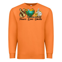 Carrot Peace Love Ducks Premium Sweatshirt - LillyAllenDesigns