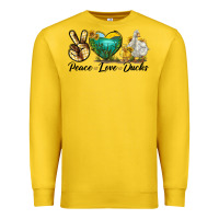 Lemon Peace Love Ducks Premium Sweatshirt - LillyAllenDesigns