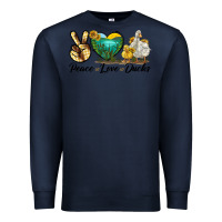 Navy Peace Love Ducks Premium Sweatshirt - LillyAllenDesigns