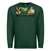 Sports Green Peace Love Ducks Premium Sweatshirt - LillyAllenDesigns