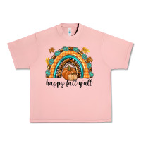 Salmon Happy Fall Y'all Urban Heavy Tee - texasbilliewilder