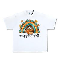 White Happy Fall Y'all Urban Heavy Tee - texasbilliewilder