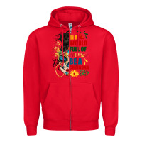 Red in a world full of princess be a chingona Zipper Hoodie - BundleAndBundleShop