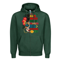 Sports Green in a world full of princess be a chingona Zipper Hoodie - BundleAndBundleShop