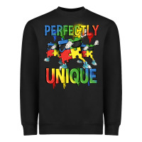Black Perfectly unique Autism Awareness Day Heavyweight Sweatshirt - FaDigitalArtStudio