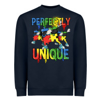 Navy Perfectly unique Autism Awareness Day Heavyweight Sweatshirt - FaDigitalArtStudio