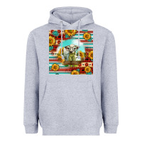 Heather Grey Charolais Calf Gemstone Heavyweight Hoodie - LillyAllenDesigns