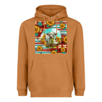 Meerkat Charolais Calf Gemstone Heavyweight Hoodie - LillyAllenDesigns