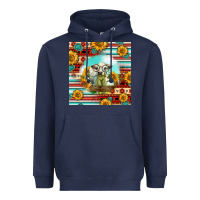 Navy Charolais Calf Gemstone Heavyweight Hoodie - LillyAllenDesigns