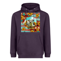 Plum Charolais Calf Gemstone Heavyweight Hoodie - LillyAllenDesigns