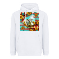 White Charolais Calf Gemstone Heavyweight Hoodie - LillyAllenDesigns
