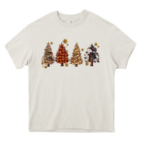 Cream howdy christmas trees Heavy Core Tee - MaliasSmallBusiness