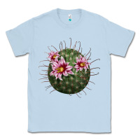 Dusty Blue arizona fishhook cactus Classic Tee - LillyAllenDesigns