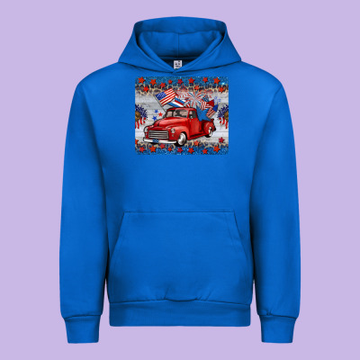 American Truck 4th Of July Mousepad Urban Hoodie Designed By Barkaloodesign