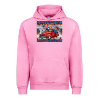 Fuchsia Pink american truck 4th of july mousepad Urban Hoodie - BarkalooDesign