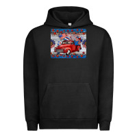 Pigment Black american truck 4th of july mousepad Urban Hoodie - BarkalooDesign