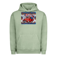 Pigment Oil Green american truck 4th of july mousepad Urban Hoodie - BarkalooDesign