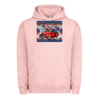 Pigment Salmon american truck 4th of july mousepad Urban Hoodie - BarkalooDesign