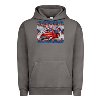 Pigment Tornado american truck 4th of july mousepad Urban Hoodie - BarkalooDesign