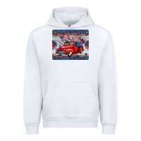 White american truck 4th of july mousepad Urban Hoodie - BarkalooDesign