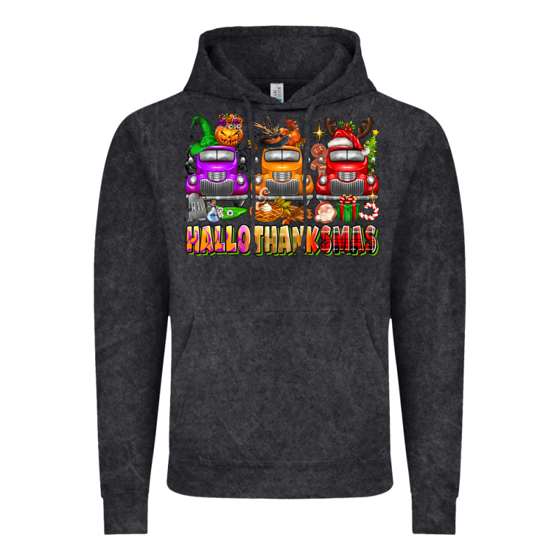 Hallothanksmas Trucks Vintage Hoodie by texasbilliewilder | Teevron