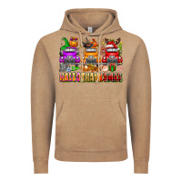 Vintage Coffee Hallothanksmas trucks Vintage Hoodie - texasbilliewilder