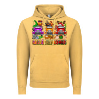 Vintage Mustard Hallothanksmas trucks Vintage Hoodie - texasbilliewilder