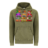 Vintage Olive Hallothanksmas trucks Vintage Hoodie - texasbilliewilder