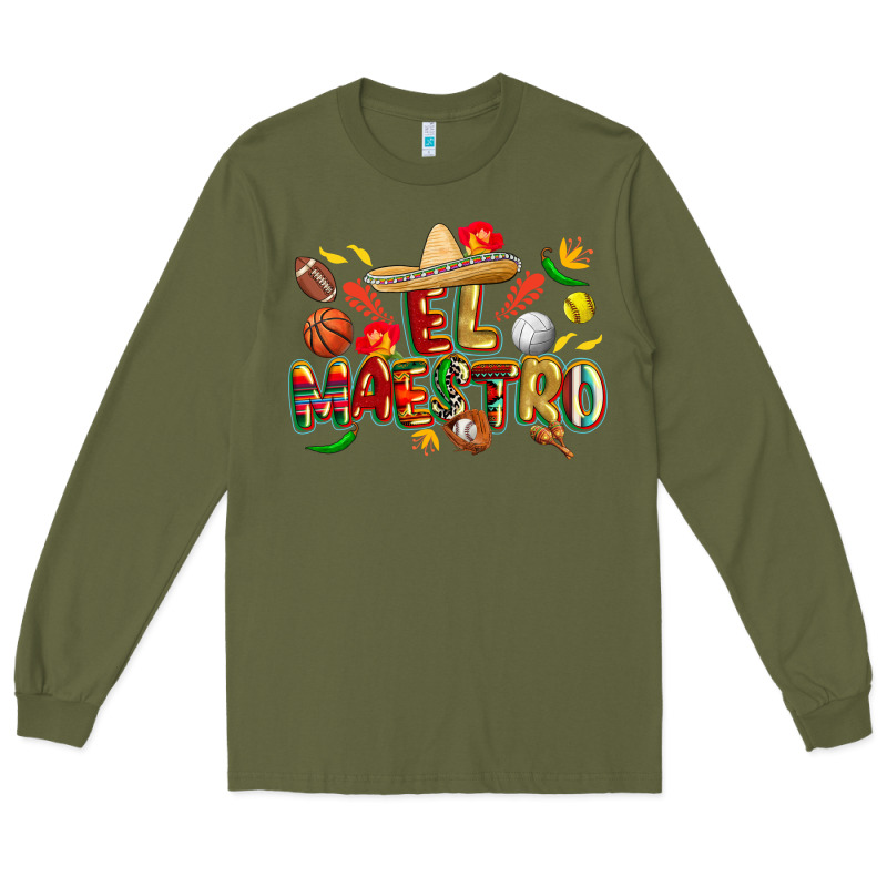 Cinco De Mayo El Maestro Long Sleeve Tee by CowGirlArtShop | Teevron