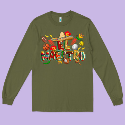 Cinco De Mayo El Maestro Long Sleeve Tee Designed By Cowgirlartshop