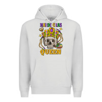 Dove Grey skull mardi gras queen Premium Hoodie - FaDigitalArtStudio