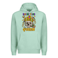 Seafoam skull mardi gras queen Premium Hoodie - FaDigitalArtStudio