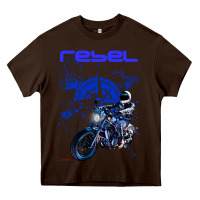 Chocolate Brown cmx 1100 rebel custom Heavy Core Tee - tuanDangUi