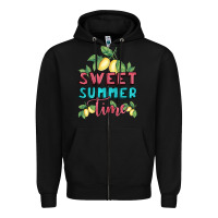 Black sweet summer time lemonade Zipper Hoodie - BundleAndBundleShop