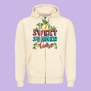 Sweet Summer Time Lemonade Zipper Hoodie Designed By Bundleandbundleshop