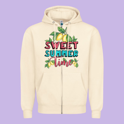 Sweet Summer Time Lemonade Zipper Hoodie Designed By Bundleandbundleshop
