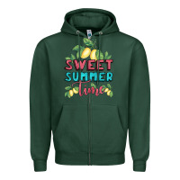 Sports Green sweet summer time lemonade Zipper Hoodie - BundleAndBundleShop